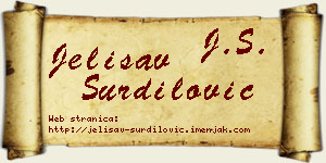 Jelisav Šurdilović vizit kartica